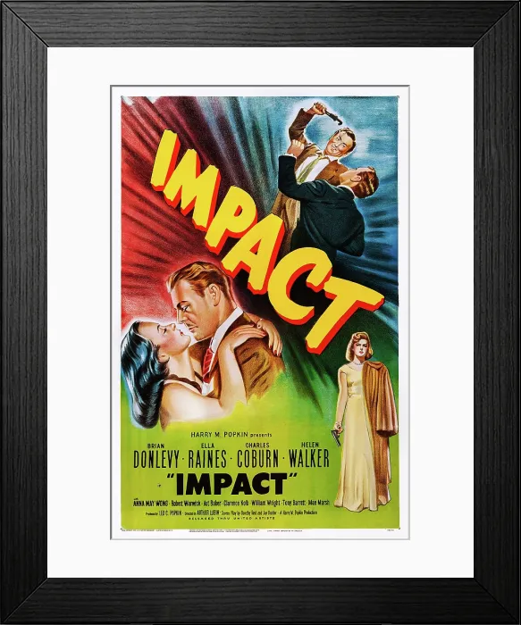 Framed Print : IMPACT, bottom from left: Ella Raines, Brian Donlevy, Helen Walker, 1949 Framed Print : IMPACT, bottom from left: Ella Raines, Brian Donlevy, Helen Walker, 1949