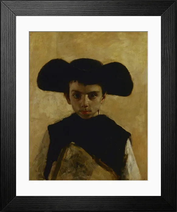 Framed Print : Prevetariello (Il Prevetariello), by Antonio Mancini, 1870, 19th Century, oil on canvas, 66 x 53 cm - Italy, Campania, Naples, Saint Martin Museum, 1st floor, room 97, inv. 13645 Framed Print : Prevetariello (Il Prevetariello), by Antonio Mancini, 1870, 19th Century, oil on canvas, 66 x 53 cm - Italy, Campania, Naples, Saint Martin Museum, 1st floor, room 97, inv. 13645