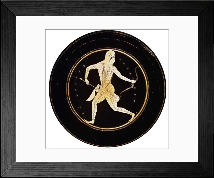 Framed Print : EPICTETUS (6th century BC). Red-figured plate. 520 -500 BC. Persian archer. Archaic Greek art. Ceramics. UNITED KINGDOM. London. The British Museum. Proc: GREECE. Athens Framed Print : EPICTETUS (6th century BC). Red-figured plate. 520 -500 BC. Persian archer. Archaic Greek art. Ceramics. UNITED KINGDOM. London. The British Museum. Proc: GREECE. Athens
