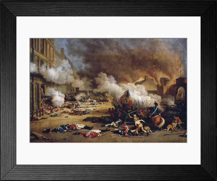 Framed Print : French Revolution (1792). Assault on the Tuileries (August 10). Oil on canvas. FRANCE. Versailles. Palace of Versailles. AISA / Everett Collection**US SALES ONLY**