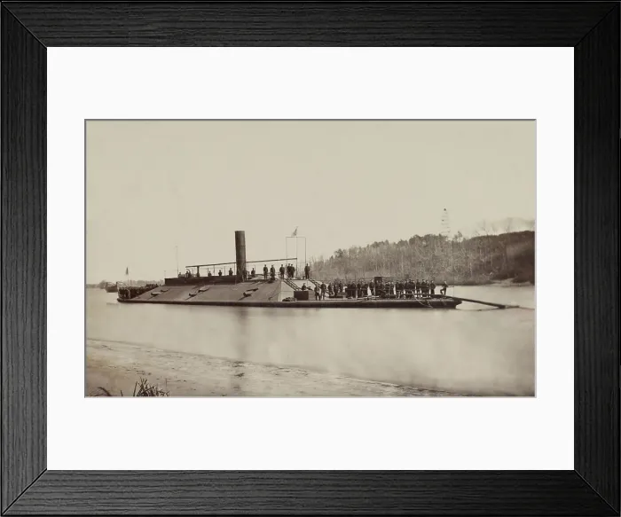 Framed Print : Captured Confederate ram, the former CSS Atlanta, was assigned to the Union Navy as, USS Atlanta Framed Print : Captured Confederate ram, the former CSS Atlanta, was assigned to the Union Navy as, USS Atlanta