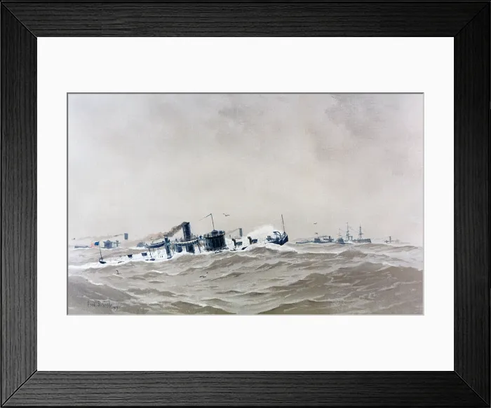 Framed Print : CIVIL WAR MONITORS AT SEA, by Fred S. Cozzens, 1893 Framed Print : CIVIL WAR MONITORS AT SEA, by Fred S. Cozzens, 1893
