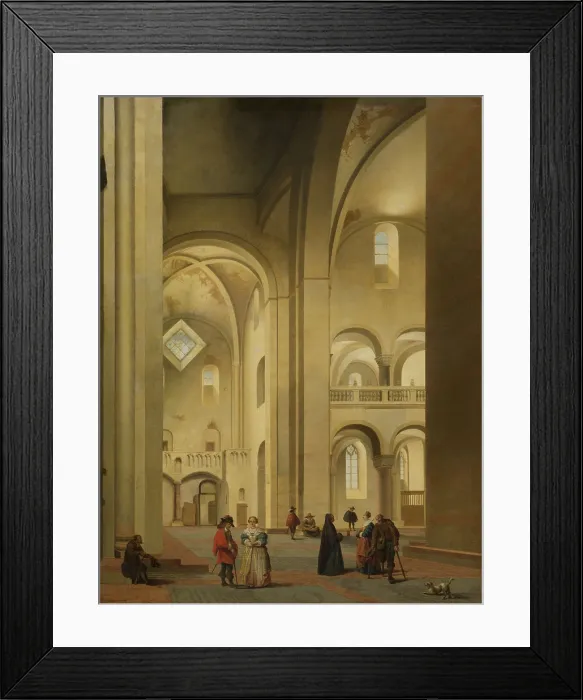 Framed Print : Transept of the Mariakerk, Utrecht, from the Northeast, by Pieter Saenredam, 1637, Dutch oil painting