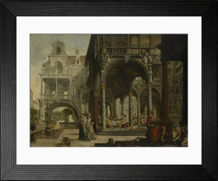 Framed Print : Imaginary Renaissance Palace, by Hendrick Aerts, 1602, Flemish painting, oil on canvas Framed Print : Imaginary Renaissance Palace, by Hendrick Aerts, 1602, Flemish painting, oil on canvas