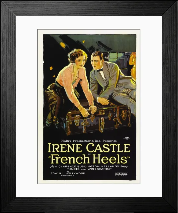 Framed Print : FRENCH HEELS, from left: Irene Castle, Ward Crane, 1922