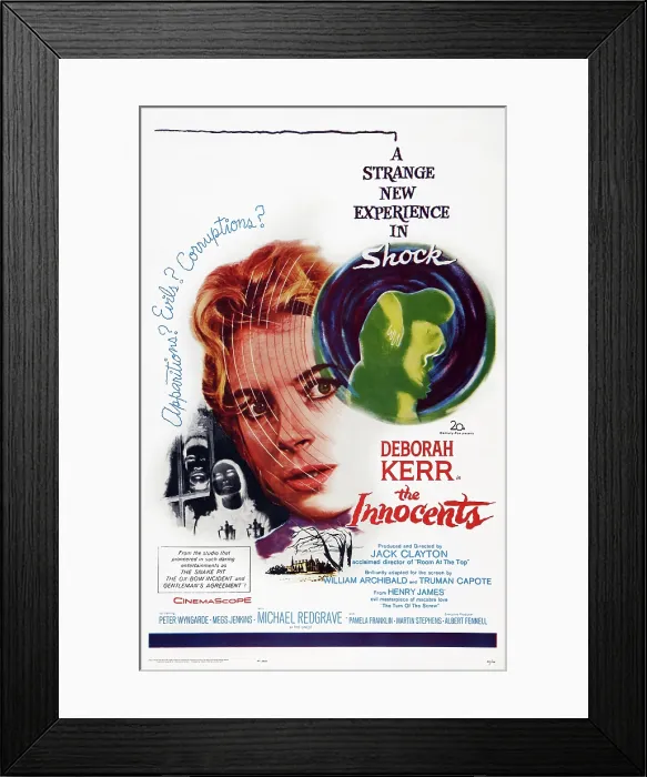 Framed Print : THE INNOCENTS, US poster art, center: Deborah Kerr, 1961, TM & Copyright 20th Century Fox Film Corp. / courtesy Everett Collection Framed Print : THE INNOCENTS, US poster art, center: Deborah Kerr, 1961, TM & Copyright 20th Century Fox Film Corp. / courtesy Everett Collection