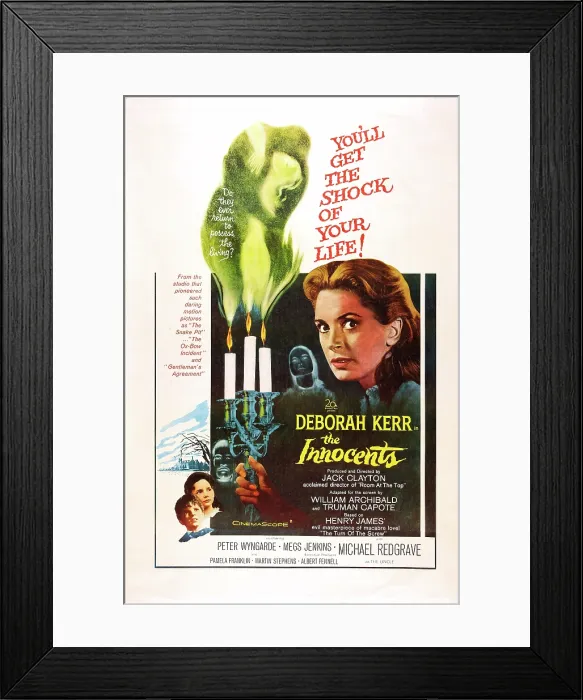 Framed Print : THE INNOCENTS, US poster art, Deborah Kerr, 1961, TM & Copyright 20th Century Fox Film Corp. / courtesy Everett Collection Framed Print : THE INNOCENTS, US poster art, Deborah Kerr, 1961, TM & Copyright 20th Century Fox Film Corp. / courtesy Everett Collection