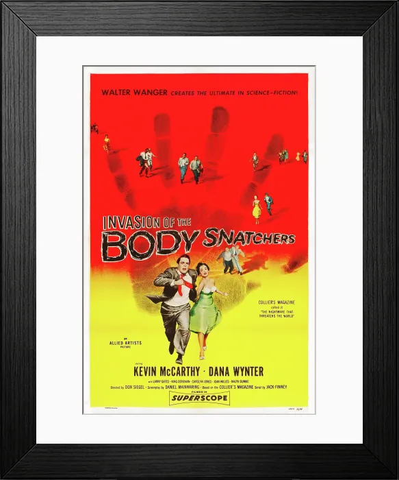 Framed Print : INVASION OF THE BODY SNATCHERS, from left: Kevin McCarthy, Dana Wynter, 1956 Framed Print : INVASION OF THE BODY SNATCHERS, from left: Kevin McCarthy, Dana Wynter, 1956