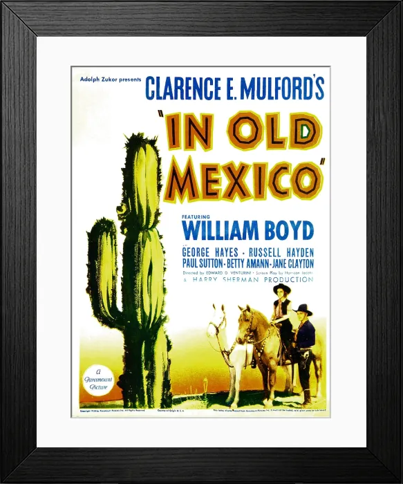 Framed Print : IN OLD MEXICO, bottom right: William Boyd, 1938