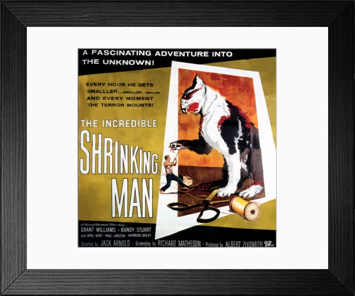 Framed Print : THE INCREDIBLE SHRINKING MAN, 1957 Framed Print : THE INCREDIBLE SHRINKING MAN, 1957