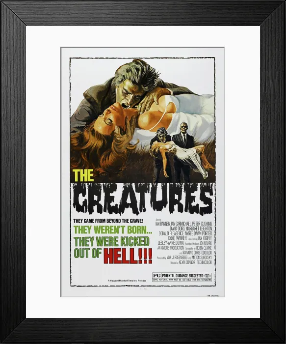 Framed Print : FROM BEYOND THE GRAVE, (aka THE CREATURES), poster art, 1973
