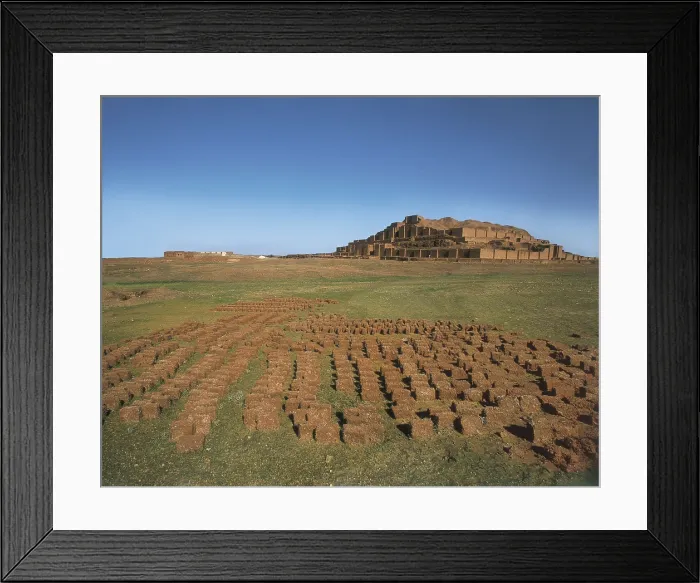 Framed Print : IRAN. KHUZESTAN. Chogha Zanbil. Ziggurat (13th c. BC). Elam Kingdom. AISA / Everett Collection**US SALES ONLY** Framed Print : IRAN. KHUZESTAN. Chogha Zanbil. Ziggurat (13th c. BC). Elam Kingdom. AISA / Everett Collection**US SALES ONLY**