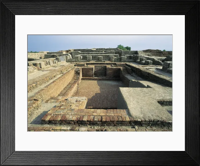 Framed Print : PAKISTAN. SINDH. Mohenjo-Daro. Harappa Culture (c. 2500-2000 BC). Great Bath, probably used for ritual purification. AISA / Everett Collection**US SALES ONLY**