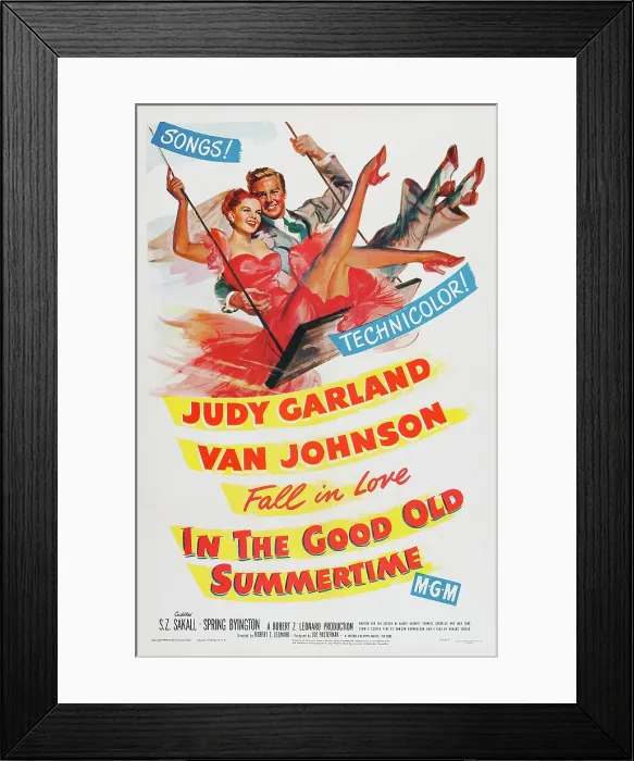Framed Print : IN THE GOOD OLD SUMMERTIME, US poster, Van Johnson, Judy Garland, 1949