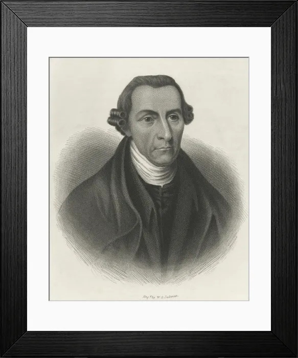 Framed Print : Patrick Henry, in a portrait engraving by William G. Jackman, a British engraver who emigrated to the US in 1841