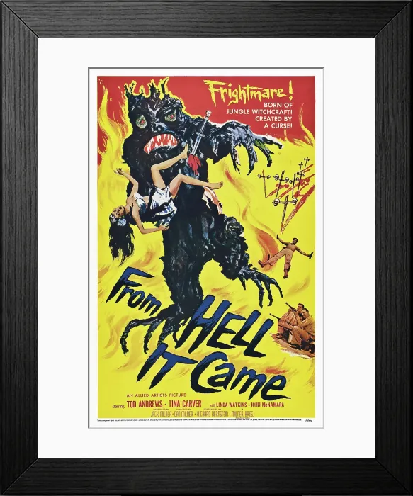 Framed Print : FROM HELL IT CAME, poster art, 1957 Framed Print : FROM HELL IT CAME, poster art, 1957
