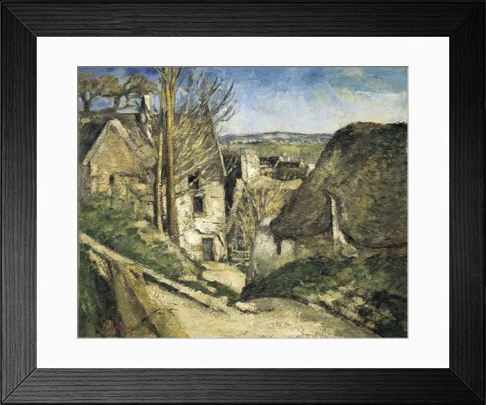 Framed Print : CEZANNE, Paul (1839-1906). The House of the Hanged Man, Auvers-sur-Oise. 1873. In Auvers-sur-Oise. Impressionism. Oil on canvas. FRANCE. Paris. Muse d'Orsay (Orsay Museum) Framed Print : CEZANNE, Paul (1839-1906). The House of the Hanged Man, Auvers-sur-Oise. 1873. In Auvers-sur-Oise. Impressionism. Oil on canvas. FRANCE. Paris. Muse d'Orsay (Orsay Museum)
