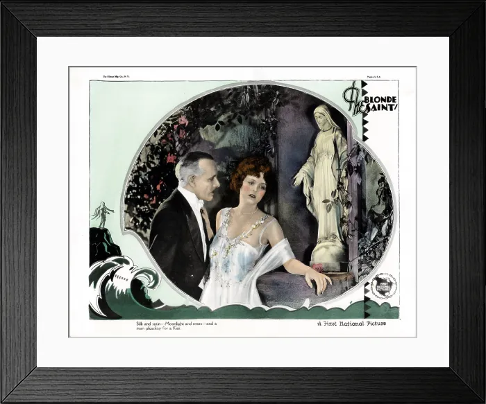 Framed Print : THE BLONDE SAINT, from left, Lewis Stone, Doris Kenyon, 1926