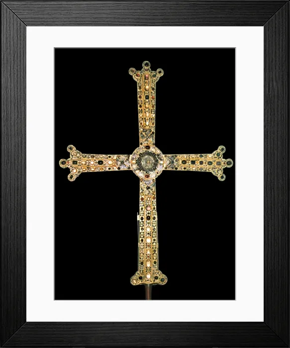 Framed Print : The Cross of Victory. 908. SPAIN. Oviedo. Cathedral. Asturian Pre-Romanesque art. Jewelry. AISA / Everett Collection**US SALES ONLY** Framed Print : The Cross of Victory. 908. SPAIN. Oviedo. Cathedral. Asturian Pre-Romanesque art. Jewelry. AISA / Everett Collection**US SALES ONLY**