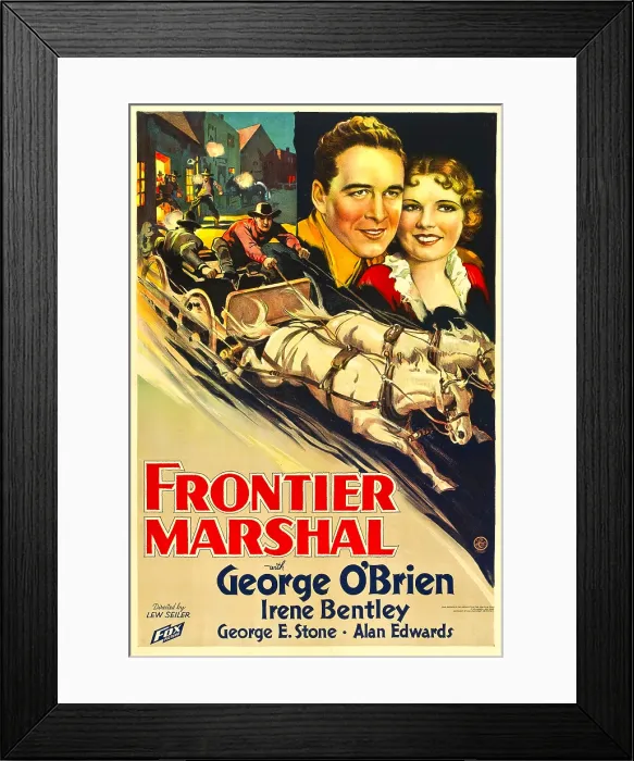 Framed Print : FRONTIER MARSHAL, from left: George O'Brien, Irene Bentley, 1933 Framed Print : FRONTIER MARSHAL, from left: George O'Brien, Irene Bentley, 1933