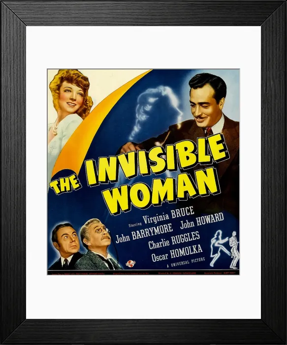 Framed Print : THE INVISIBLE WOMAN, top from left: Virginia Bruce, John Howard, bottom from left: Charles Ruggles, John Barrymore, 1940 Framed Print : THE INVISIBLE WOMAN, top from left: Virginia Bruce, John Howard, bottom from left: Charles Ruggles, John Barrymore, 1940