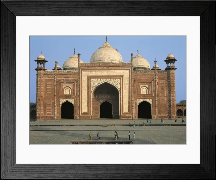 Framed Print : INDIA. UTTAR PRADESH. Agra. Taj Mahal. Access gate to the Taj Mahal enclosure. AISA / Everett Collection**US SALES ONLY**
