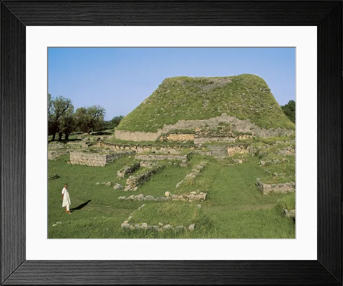 Framed Print : PAKISTAN. PUNJAB. Taxila. Remains of the city of Taxila (6th-4th c. BC). Dharma Rajika Stupa. AISA / Everett Collection**US SALES ONLY** Framed Print : PAKISTAN. PUNJAB. Taxila. Remains of the city of Taxila (6th-4th c. BC). Dharma Rajika Stupa. AISA / Everett Collection**US SALES ONLY**