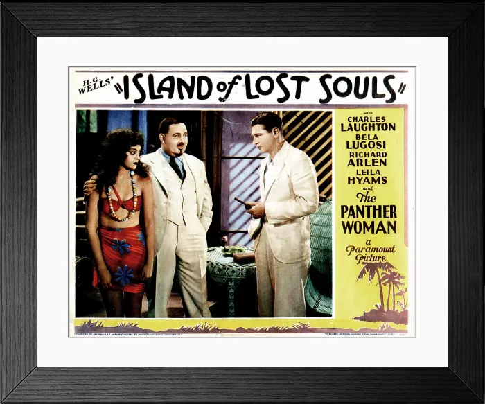 Framed Print : ISLAND OF LOST SOULS, from left, Kathleen Burke, Charles Laughton, Richard Arlen, 1932 Framed Print : ISLAND OF LOST SOULS, from left, Kathleen Burke, Charles Laughton, Richard Arlen, 1932