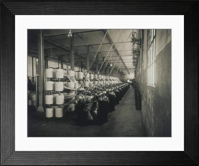 Framed Print : SPAIN. Sabadell. Spain. Textile factory 'La Lanera Espaola' in Sabadell (1920s). AISA / Everett Collection**US SALES ONLY** Framed Print : SPAIN. Sabadell. Spain. Textile factory 'La Lanera Espaola' in Sabadell (1920s). AISA / Everett Collection**US SALES ONLY**