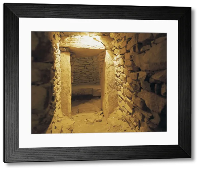Framed Print : SPAIN. Antequera. Cave of Romeral. Romeral Cave, megalithic gravestone of 3rd millenium BC. Neolithic art. Architecture. AISA / Everett Collection**US SALES ONLY**