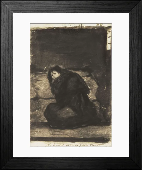 Framed Print : GOYA Y LUCIENTES, Francisco de (1746-1828). For not having written for fools. 1803-1824. Drawing from the 'Album C'. Criticism at the Inquisition. Drawing. SPAIN Framed Print : GOYA Y LUCIENTES, Francisco de (1746-1828). For not having written for fools. 1803-1824. Drawing from the 'Album C'. Criticism at the Inquisition. Drawing. SPAIN