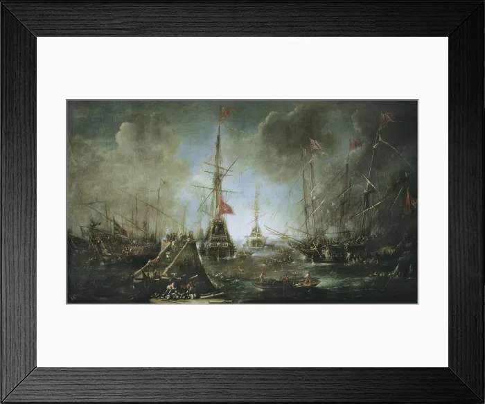 Framed Print : ERTVELT, Andries van (1590-1652). Spanish Ships Leaving a Port. 1st half 17th c. Flemish art. Oil on canvas. AUSTRIA. Vienna Framed Print : ERTVELT, Andries van (1590-1652). Spanish Ships Leaving a Port. 1st half 17th c. Flemish art. Oil on canvas. AUSTRIA. Vienna