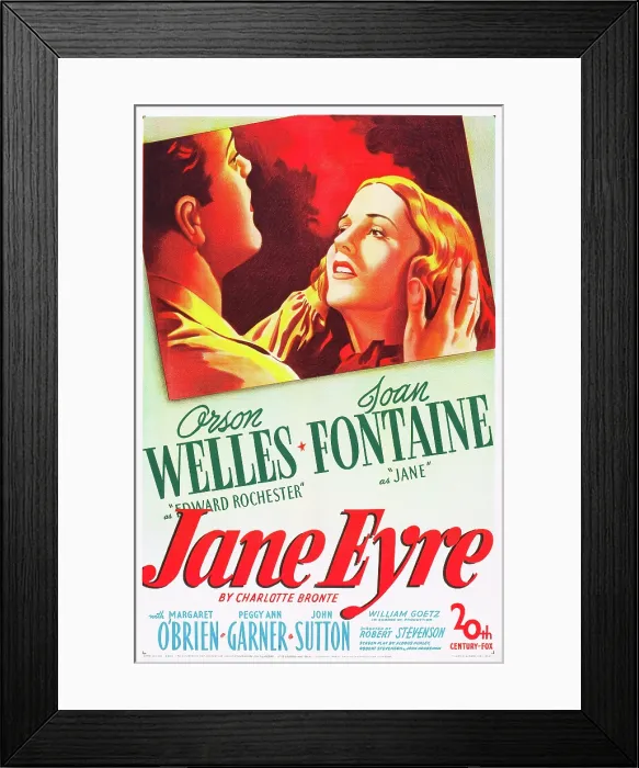 Framed Print : JANE EYRE, from left: Orson Welles, Joan Fontaine, 1944, TM and Copyright 20th Century Fox Film Corp. All rights reserved. / courtesy Everett Collection
