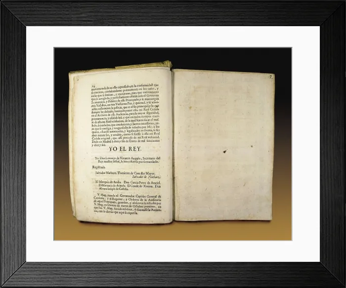Framed Print : Spain. Kingdom of Philip V. Decree of Nueva Planta (1716). SPAIN. Barcelona. Barcelona University Library. AISA / Everett Collection**US SALES ONLY**