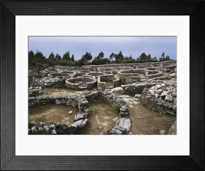 Framed Print : SPAIN. GALICIA. PONTEVEDRA. A Guarda. Santa Tecla Mountain. Celtic Castro or Hill-Fort of Santa Tecla (10th c. BD-3rd c. AD). Galician hill-fort culture (Iron age) Framed Print : SPAIN. GALICIA. PONTEVEDRA. A Guarda. Santa Tecla Mountain. Celtic Castro or Hill-Fort of Santa Tecla (10th c. BD-3rd c. AD). Galician hill-fort culture (Iron age)