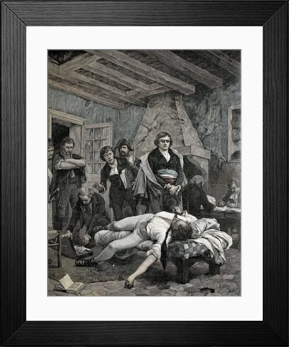 Framed Print : Pichegru's suicide (1804). Engraving. FRANCE. Paris. National Library. AISA / Everett Collection**US SALES ONLY** Framed Print : Pichegru's suicide (1804). Engraving. FRANCE. Paris. National Library. AISA / Everett Collection**US SALES ONLY**