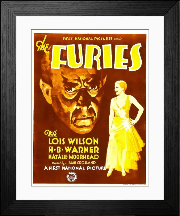 Framed Print : THE FURIES, from left: H.B. Warner, Lois Wilson on window card, 1930