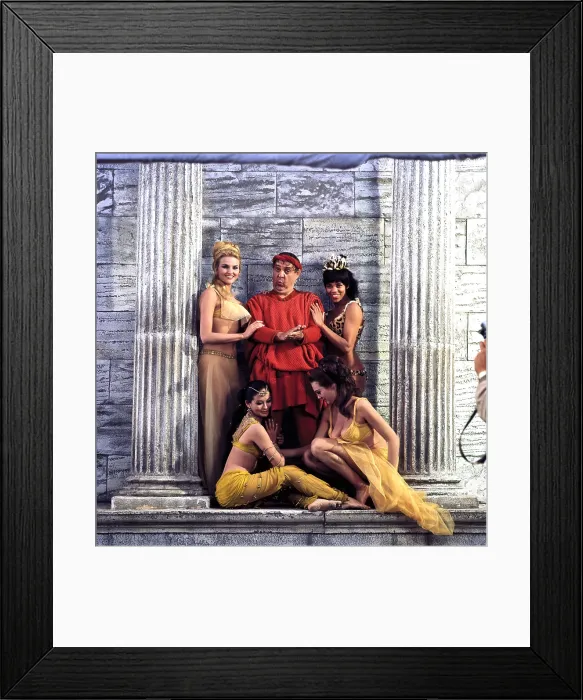Framed Print : A FUNNY THING HAPPENED ON THE WAY TO THE FORUM, Zero Mostel (center), 1966
