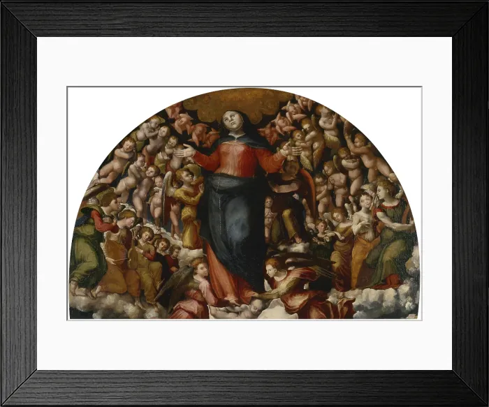 Framed Print : Assumption of the Virgin (Asuncin de la Virgen), by Pedro Machuca, c