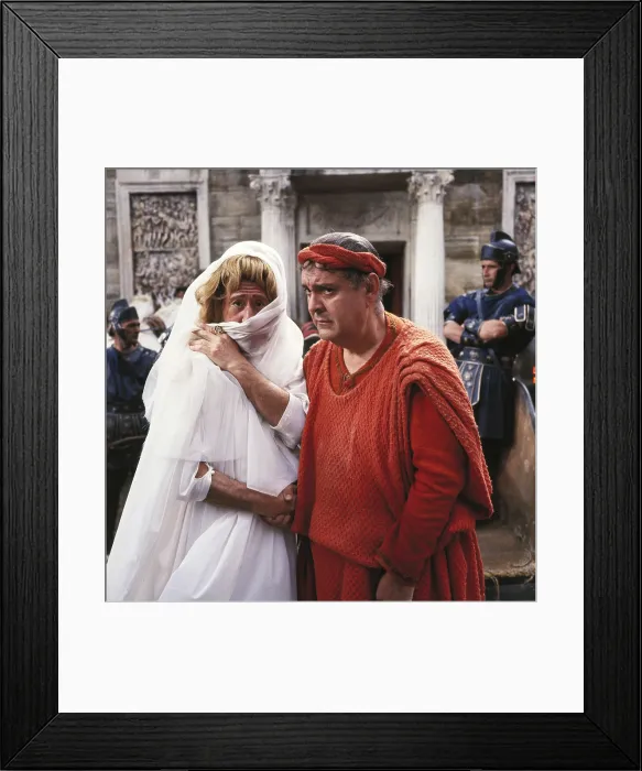 Framed Print : A FUNNY THING HAPPENED ON THE WAY TO THE FORUM, Jack Gilford, Zero Mostel, 1966