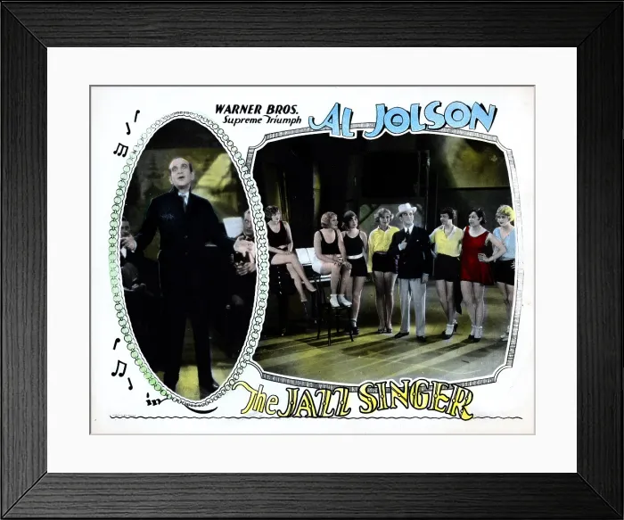 Framed Print : THE JAZZ SINGER, Al Jolson, 1927