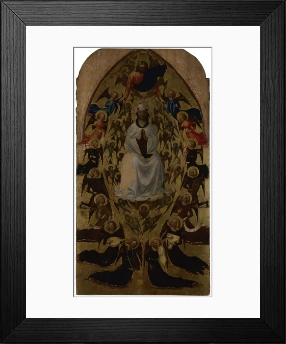 Framed Print : Assumption of the Virgin, by Tommaso di Cristoforo Fini known as Masolino da Panicale, c Framed Print : Assumption of the Virgin, by Tommaso di Cristoforo Fini known as Masolino da Panicale, c