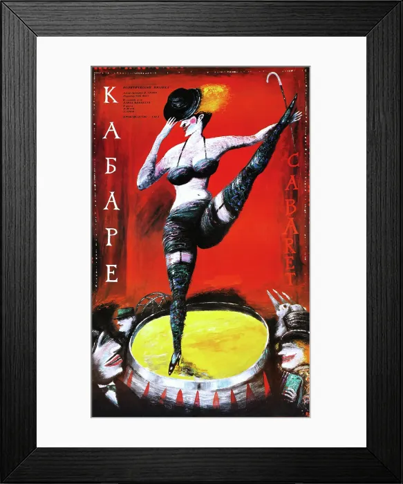 Framed Print : CABARET, Russian poster art, 1972
