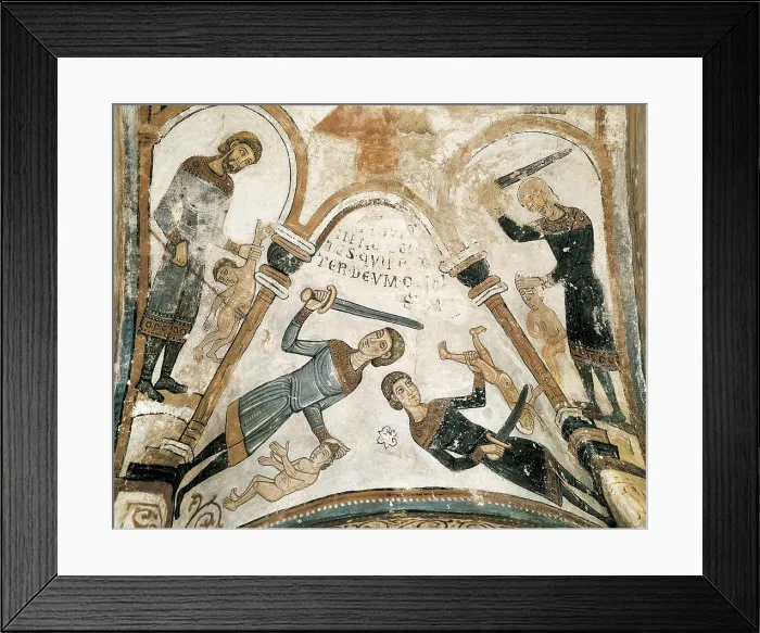 Framed Print : Royal Collegiate Church of San Isidoro. Royal Pantheon. 12th c. SPAIN. Len. Royal Collegiate Church of San Isidoro. Detail of the vault of the Massacre of the Innocents Framed Print : Royal Collegiate Church of San Isidoro. Royal Pantheon. 12th c. SPAIN. Len. Royal Collegiate Church of San Isidoro. Detail of the vault of the Massacre of the Innocents