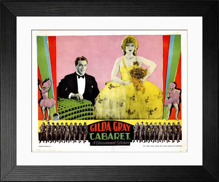 Framed Print : CABARET, from left, Tom Moore, Gilda Gray, 1927