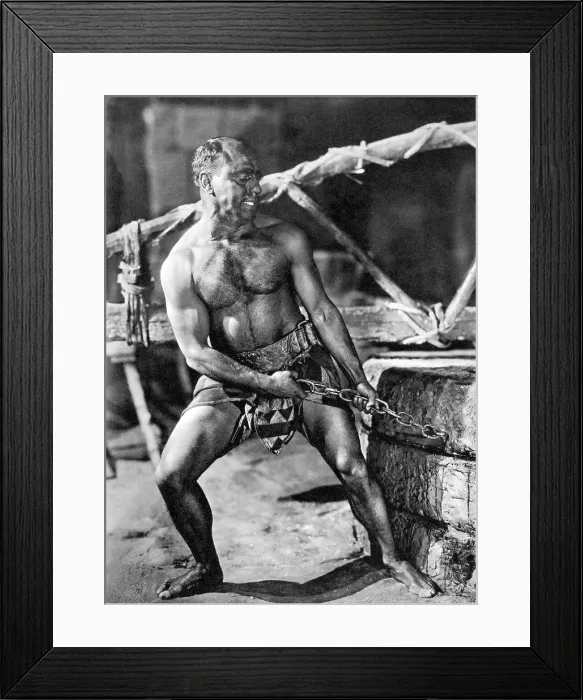 Framed Print : CABIRIA, Maciste (aka Bartolomeo Pagano), 1914