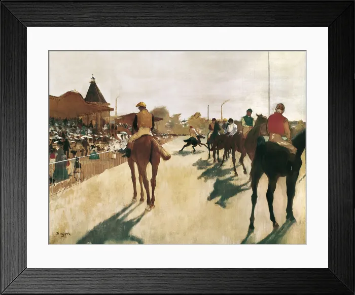 Framed Print : DEGAS, Edgar (1834-1917). The Parade, or Race Horses in front of the Stands. 1866-1868. Impressionism. Oil on canvas. FRANCE. Paris. Muse d'Orsay (Orsay Museum) Framed Print : DEGAS, Edgar (1834-1917). The Parade, or Race Horses in front of the Stands. 1866-1868. Impressionism. Oil on canvas. FRANCE. Paris. Muse d'Orsay (Orsay Museum)