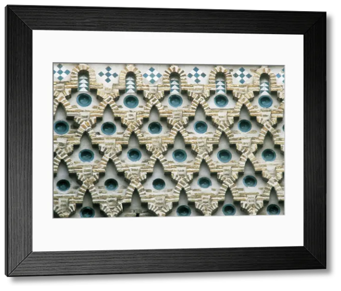Framed Print : Tower of San Salvador. 1310s. SPAIN. Teruel. Church of the Saviour. Detail. Mudejar art. Architecture. AISA / Everett Collection**US SALES ONLY**