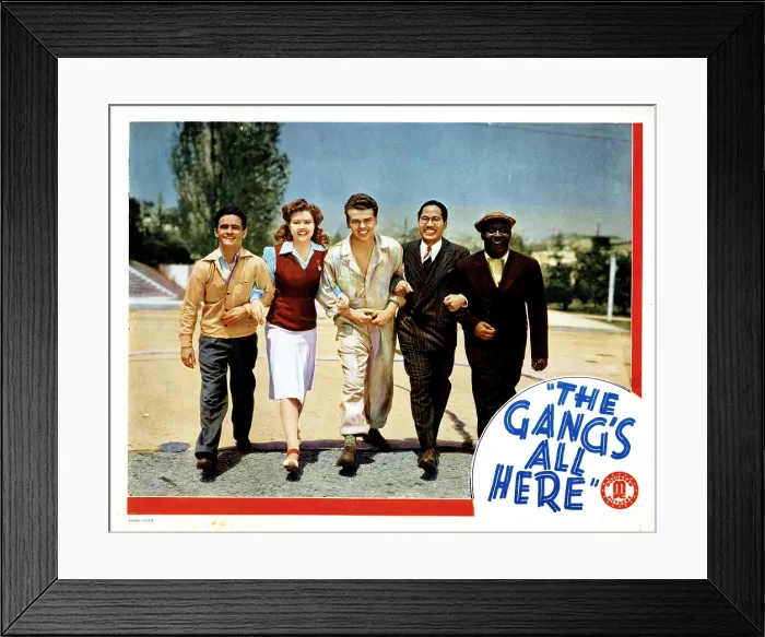 Framed Print : THE GANG'S ALL HERE, from left, Frankie Darro, Marcia Mae Jones, Jackie Moran, Keye Luke, Mantan Moreland, 1941 Framed Print : THE GANG'S ALL HERE, from left, Frankie Darro, Marcia Mae Jones, Jackie Moran, Keye Luke, Mantan Moreland, 1941