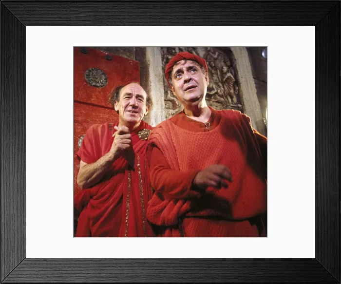 Framed Print : A FUNNY THING HAPPENED ON THE WAY TO THE FORUM, Michael Hordern, Zero Mostel, 1966